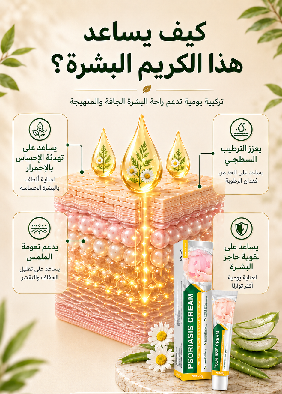 كريم الأعشاب للبشرة الجافة والحساسة